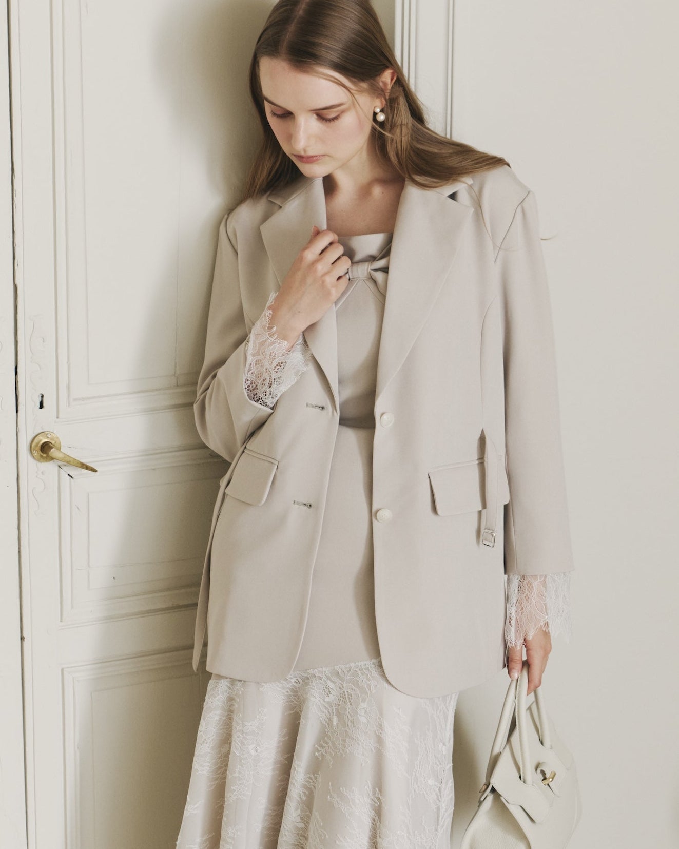 WAIST BELT LACE JACKET