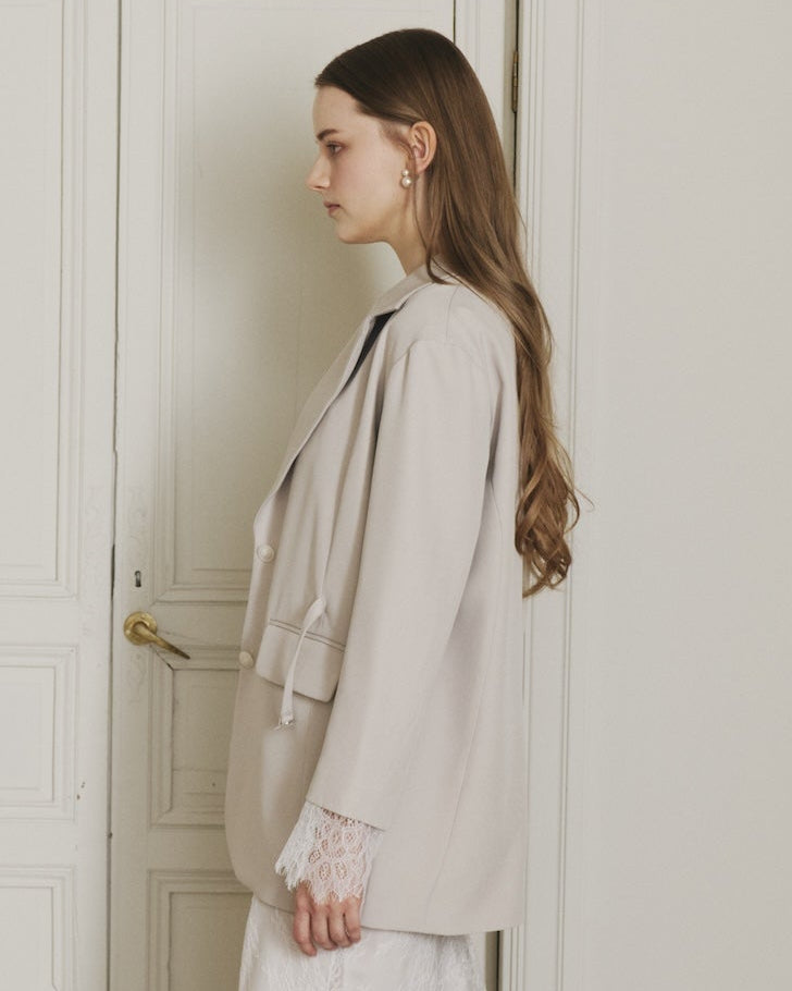 WAIST BELT LACE JACKET