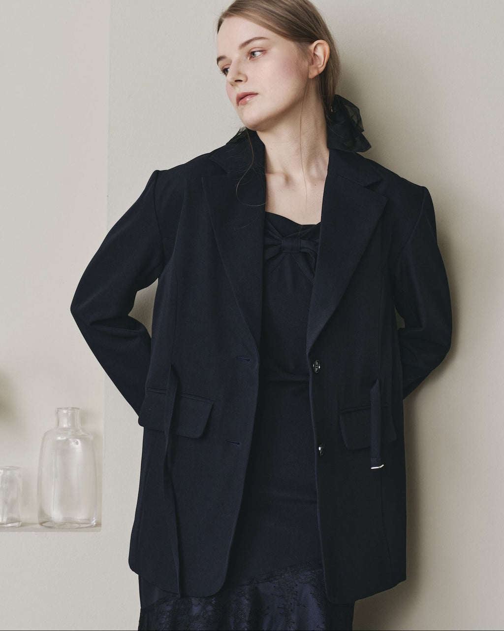 WAIST BELT LACE JACKET