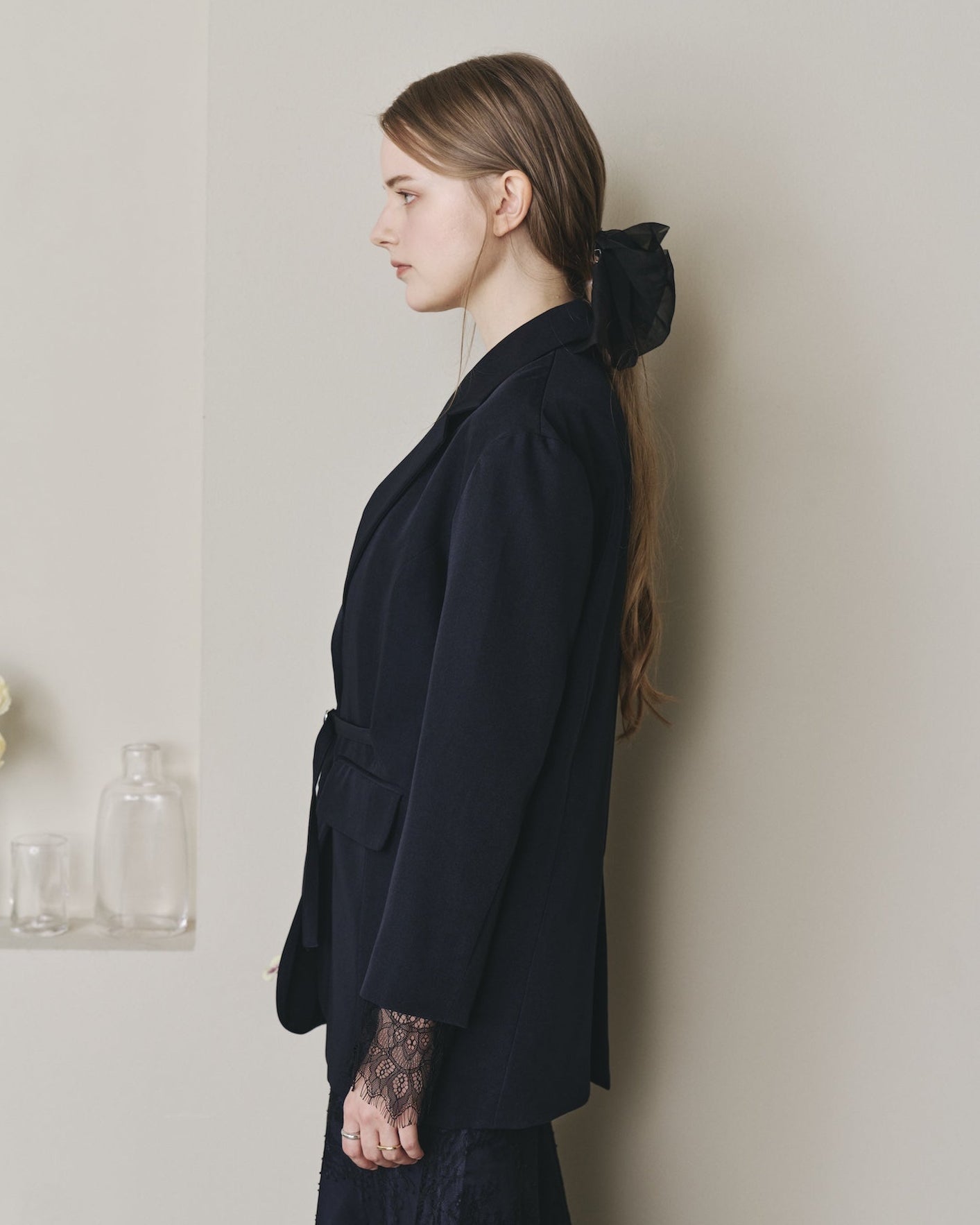 WAIST BELT LACE JACKET