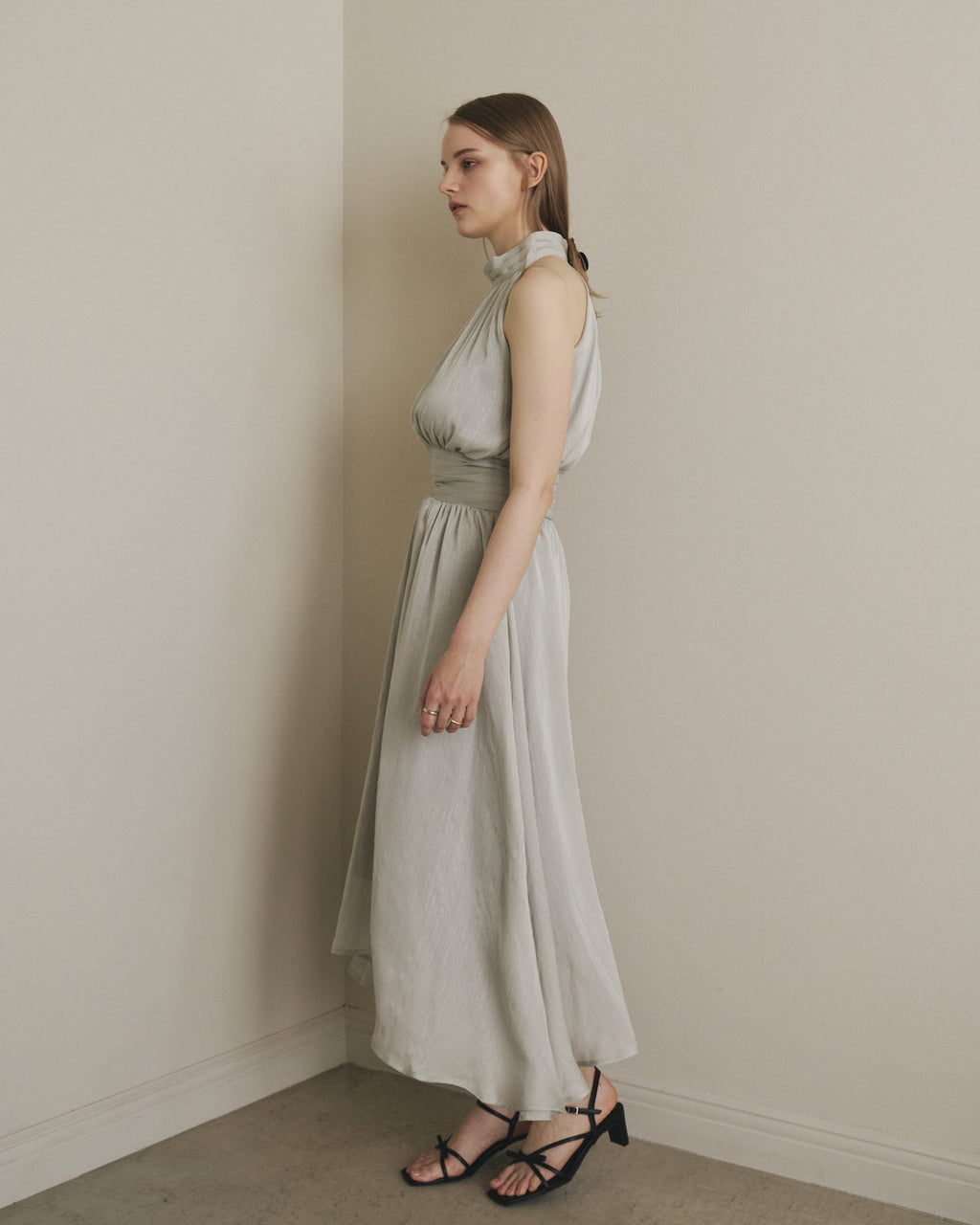 SHIMMER AMERICAN SLEEVE DRESS