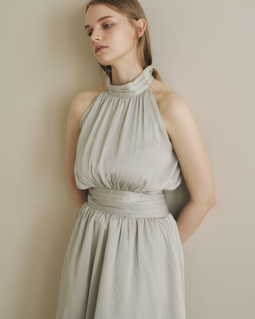 SHIMMER AMERICAN SLEEVE DRESS