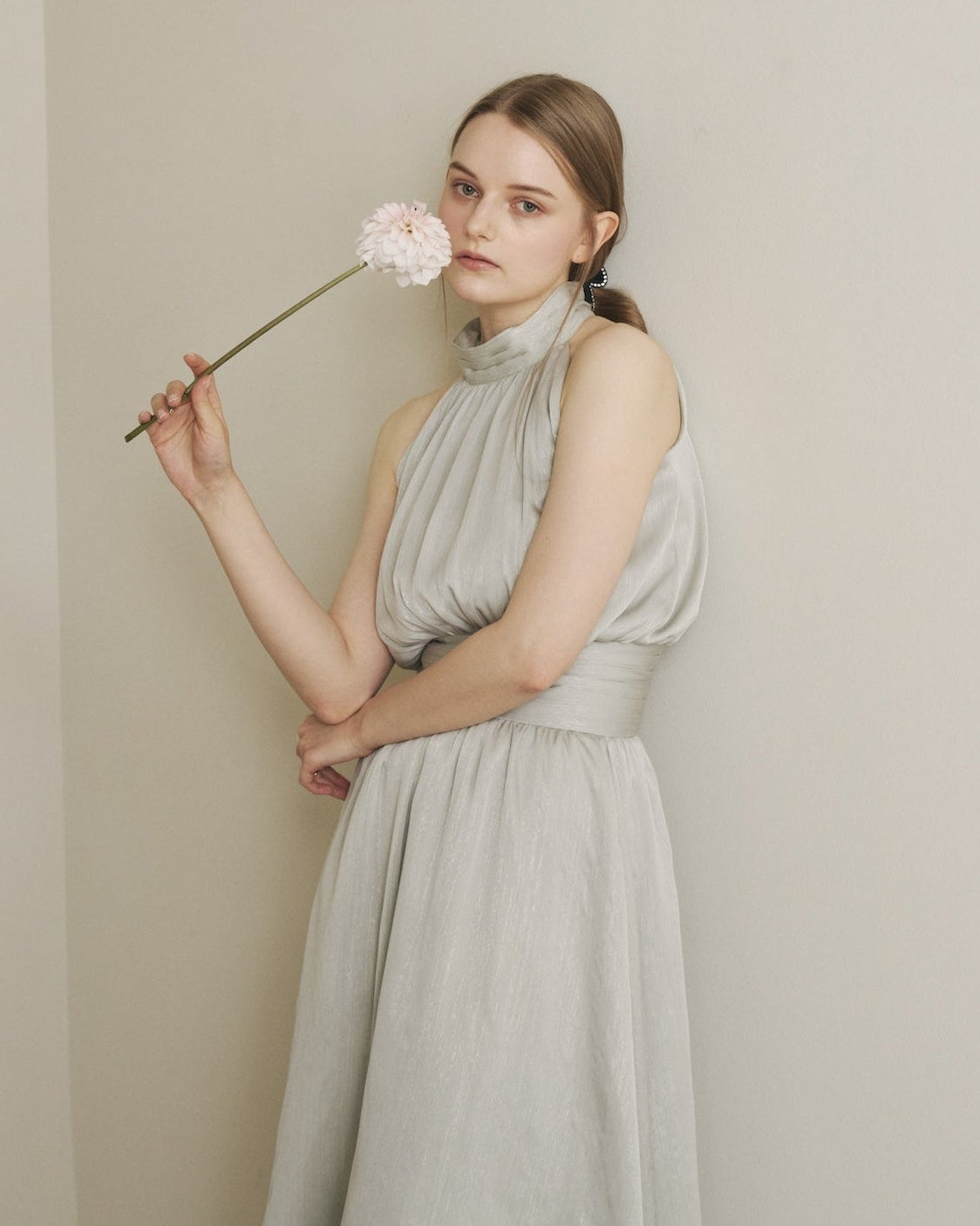 SHIMMER AMERICAN SLEEVE DRESS