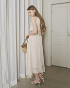 SHIMMER AMERICAN SLEEVE DRESS