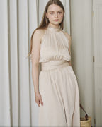 SHIMMER AMERICAN SLEEVE DRESS