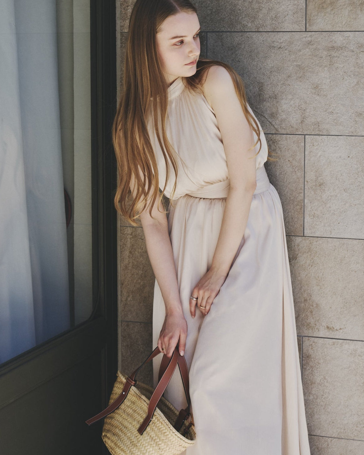 SHIMMER AMERICAN SLEEVE DRESS
