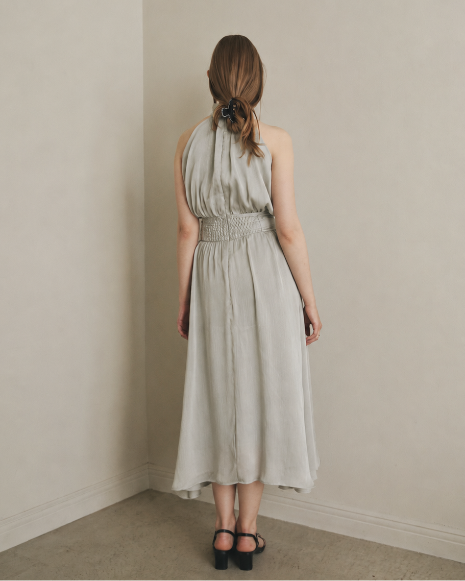 SHIMMER AMERICAN SLEEVE DRESS