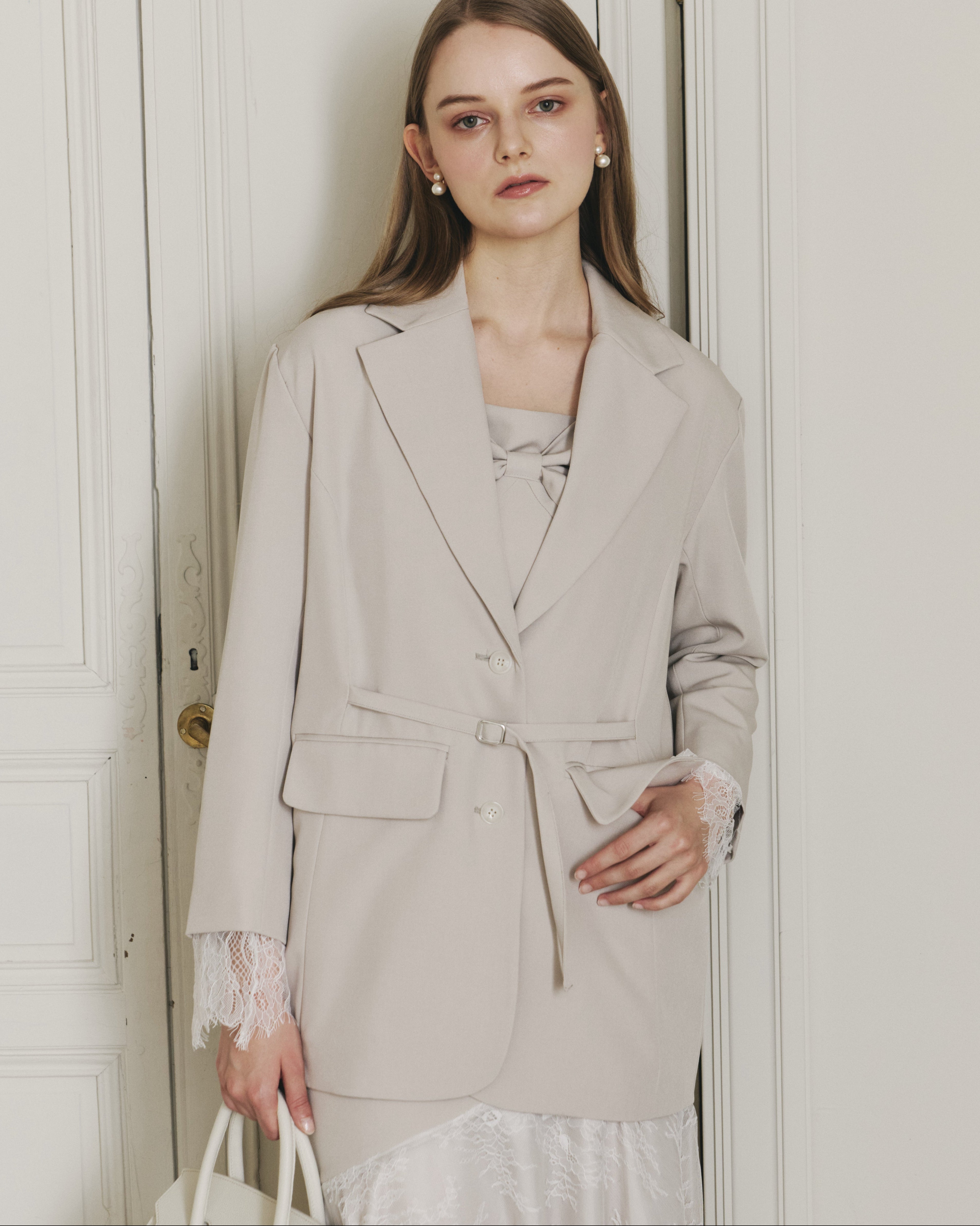 WAIST BELT LACE JACKET