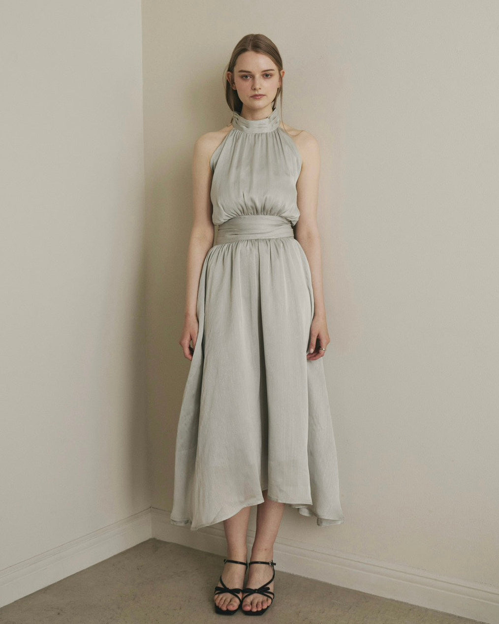 SHIMMER AMERICAN SLEEVE DRESS