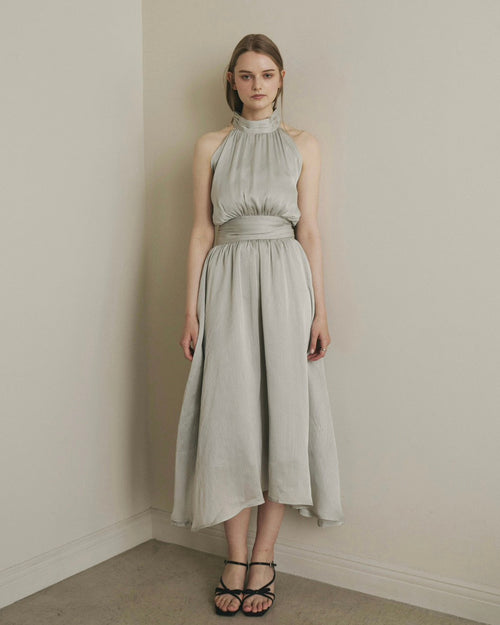 SHIMMER AMERICAN SLEEVE DRESS