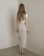 ASYMMETRY RIBBON SKIRT