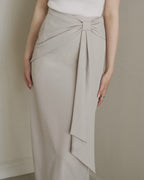 ASYMMETRY RIBBON SKIRT