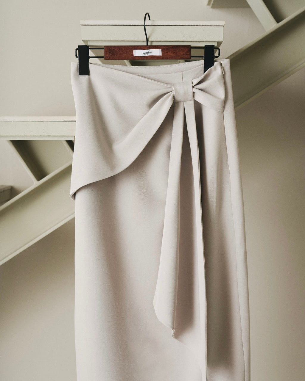 ASYMMETRY RIBBON SKIRT