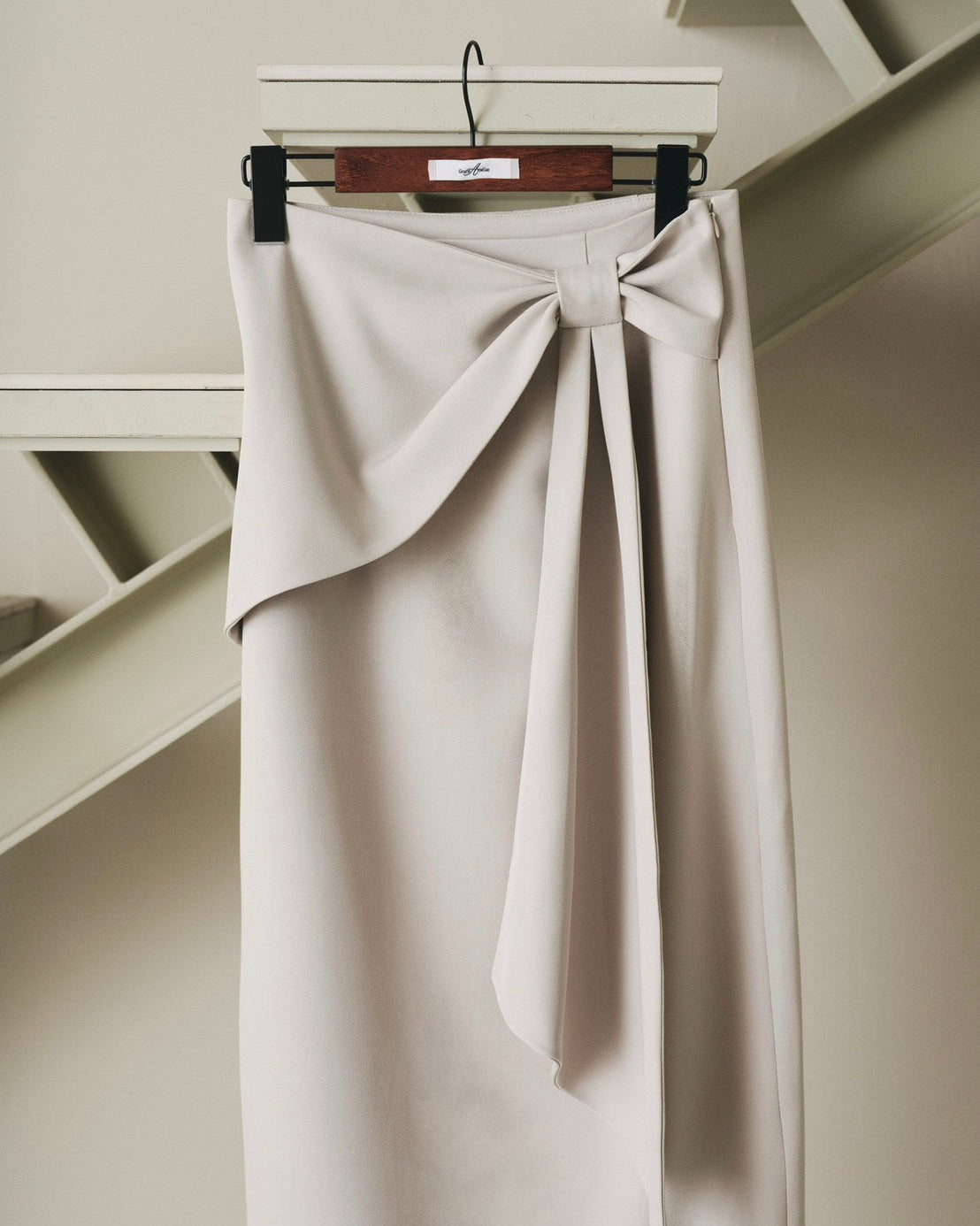 ASYMMETRY RIBBON SKIRT